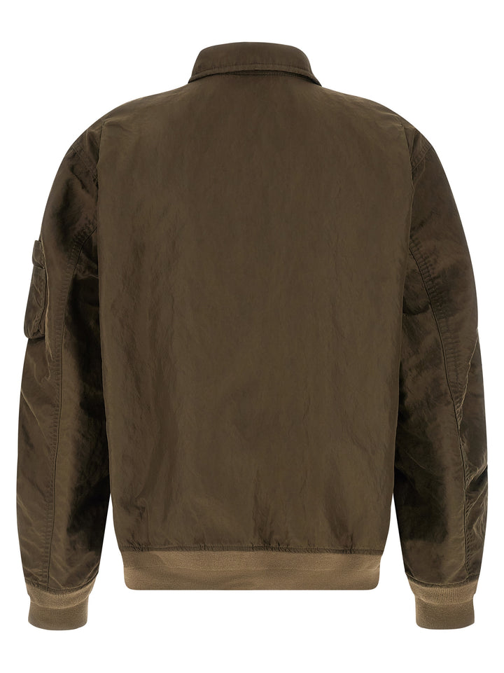 Sacai Crumpled Nylon Jacket Puffer Jackets - Verde | 26a34debb8f2f808b84d0f9328dc2852b02cc75d