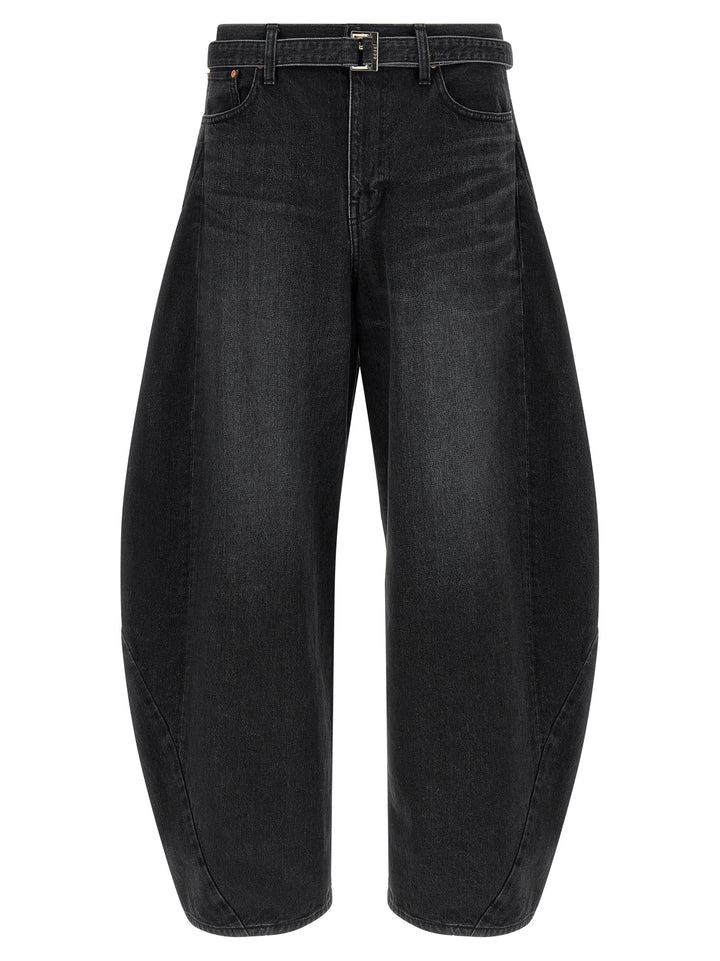 Sacai Extra Leg Jeans - Nero | 7b352dec09363d9ba3f6aa953d6bfc0b766efd59