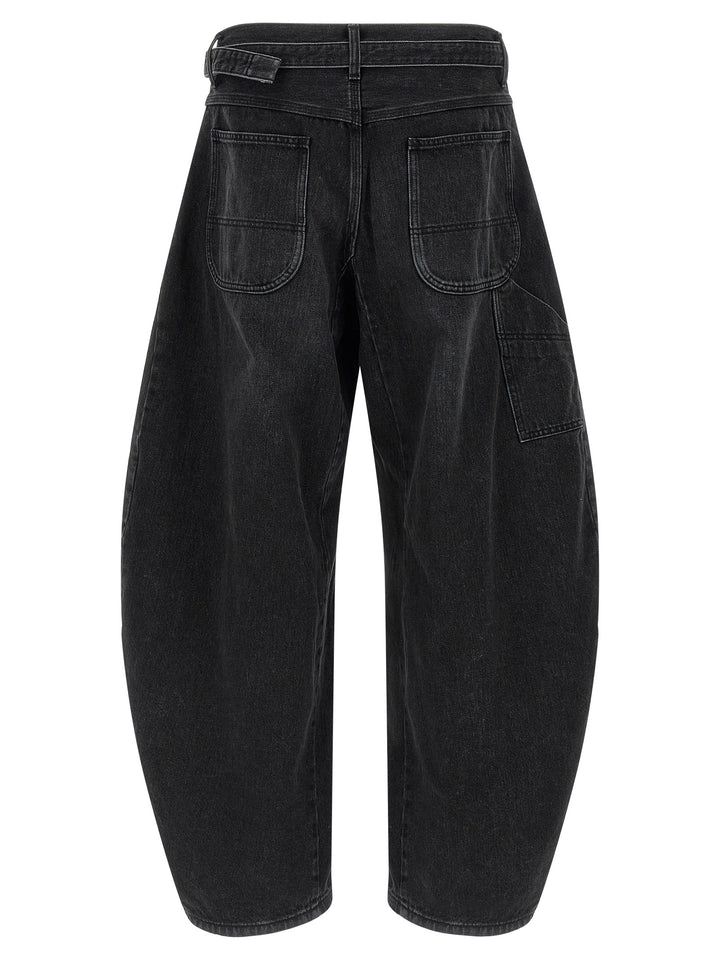 Sacai Extra Leg Jeans - Nero | 8ae7c987cd7c3bd886dfa10d8cc658c48f971ee1