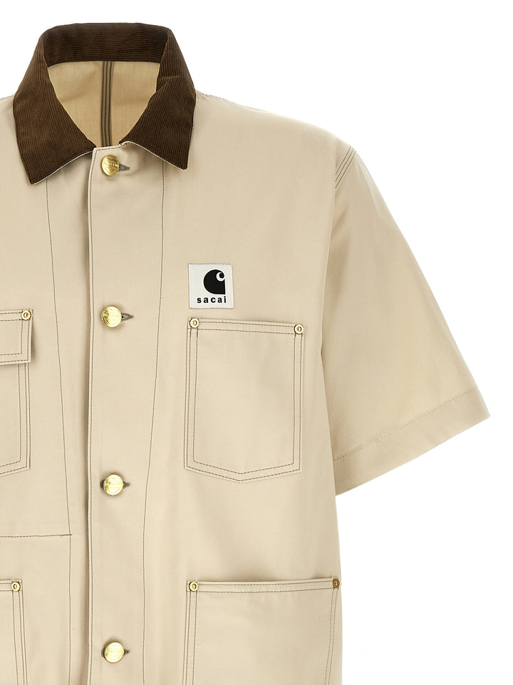 Sacai Duck Camicie - Beige | 272820b6732b1ebf1d7135488d401d9e93b09359