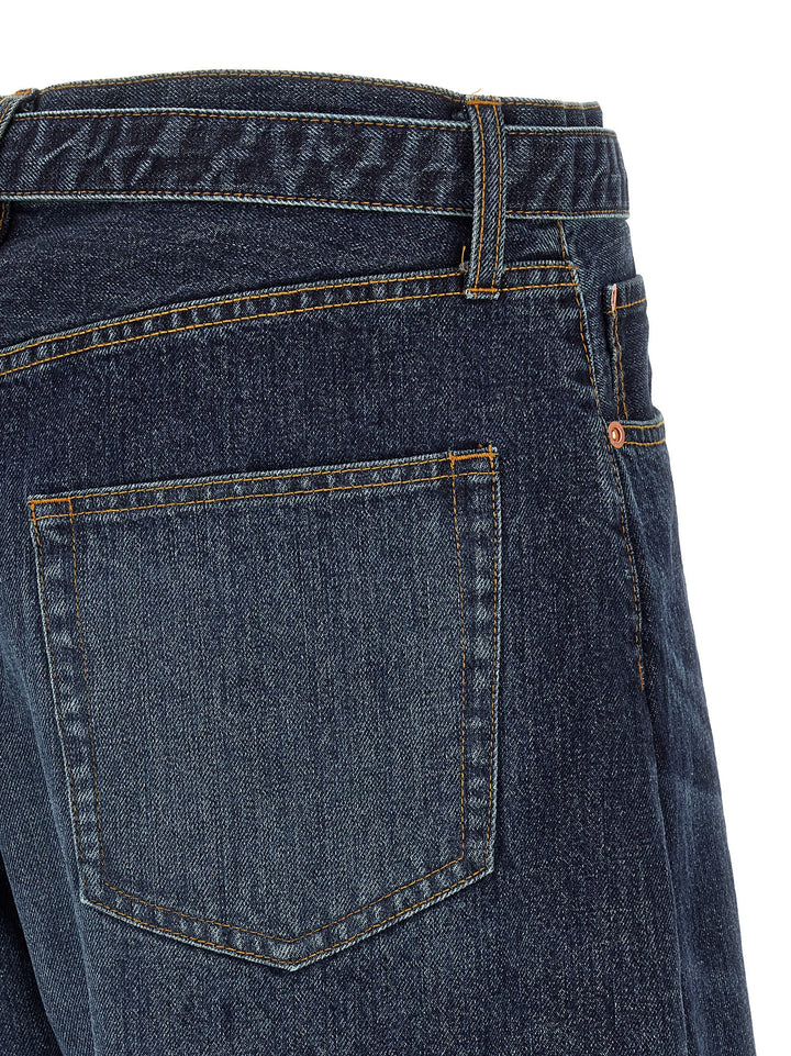 Sacai Cut-Out Jeans - Blu | 01303d36326ce93a07f58721f20ce1a303db7339