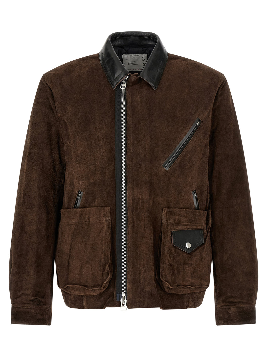 Sacai Suede Blouson Puffer Jackets - Marrone | d28793330b28167bc50699625eaacb75ff9136ef