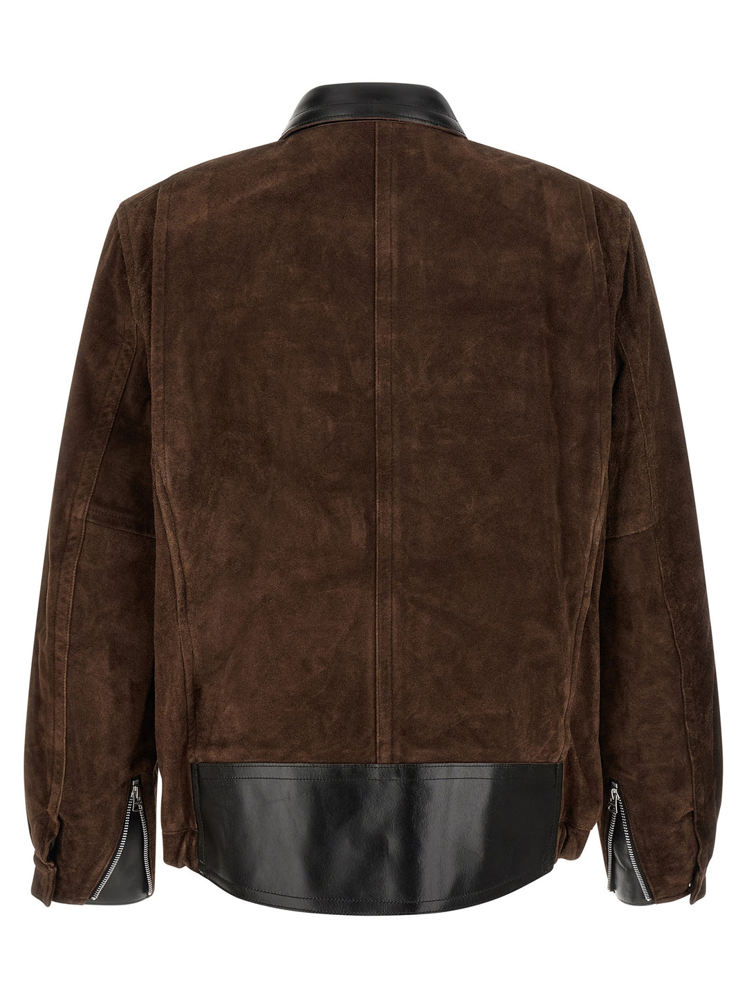 Sacai Suede Blouson Puffer Jackets - Marrone | 3e9efd901699874f96d707b9c284fb063ee38af1