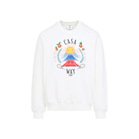 White Organic Cotton Casa Way Sweatshirt