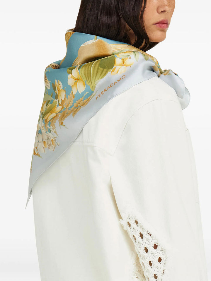 Ferragamo Foulards - Blu | 42a933d8bc1f1a8f839cdba3077b159b21f38bd2