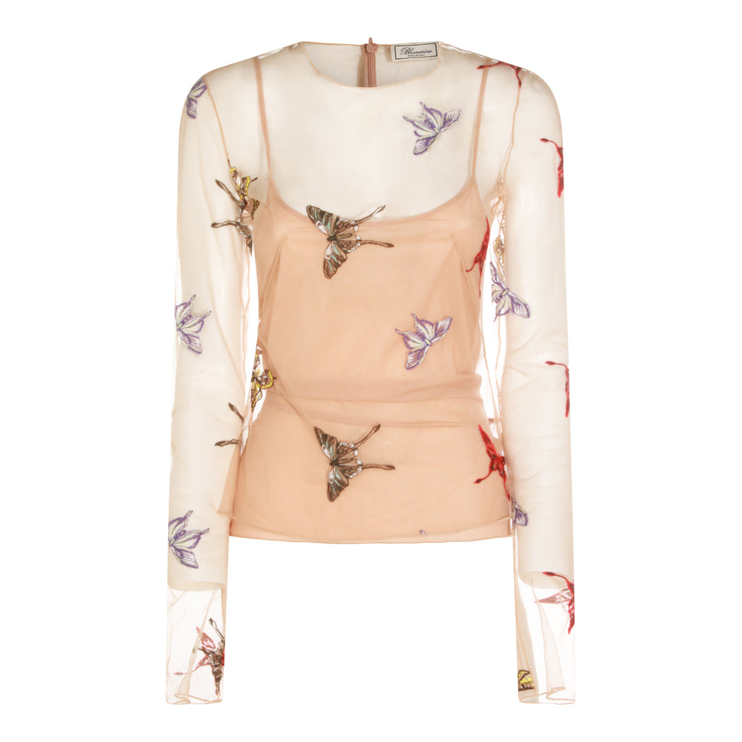 Blumarine Top - CAMEL/MULTI | f4e5db5a509101769a4c223565bfcabf9a06d34a