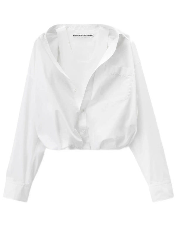 Camicia Arricciata Con Top Integrato