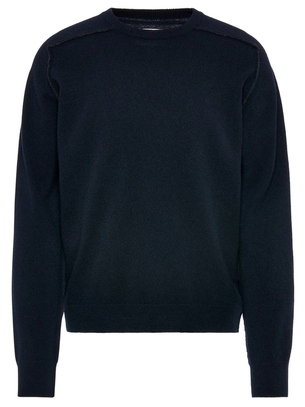 Maglia Girocollo In Lana Vergine