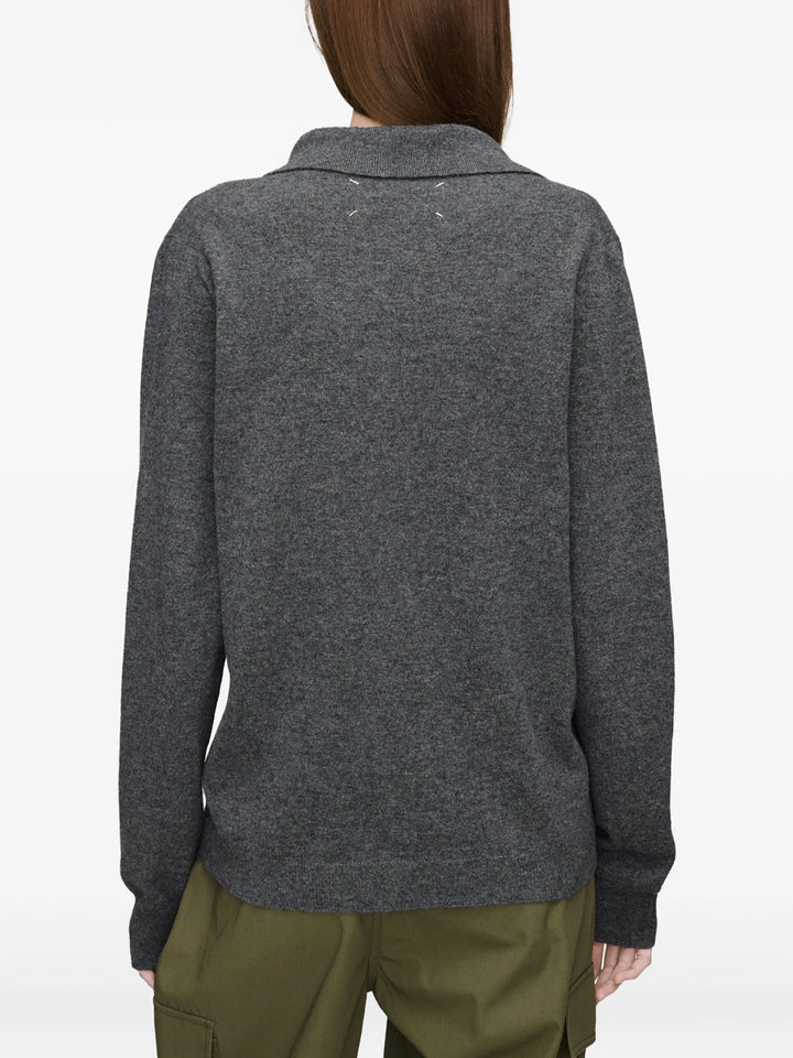 Maison Martin Margiela Polo neck - Grey | 1de1994f4e134a641baabfbbbbfa9f8cb156ba95