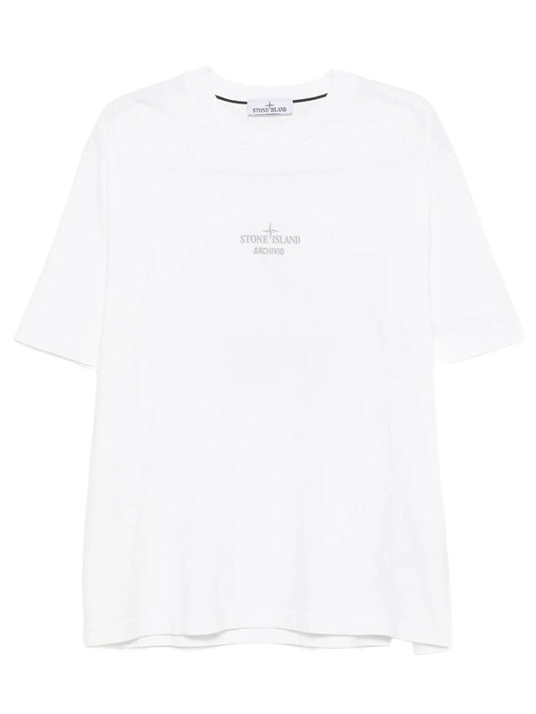 T-Shirt VestibilitÀ Regular Con Stampa `Archivio`