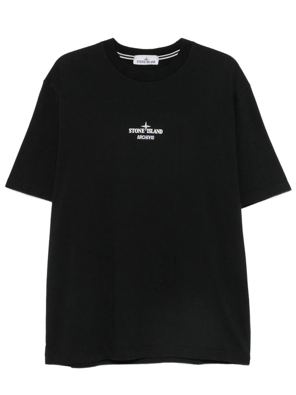 T-Shirt VestibilitÀ Regular Con Stampa `Archivio`