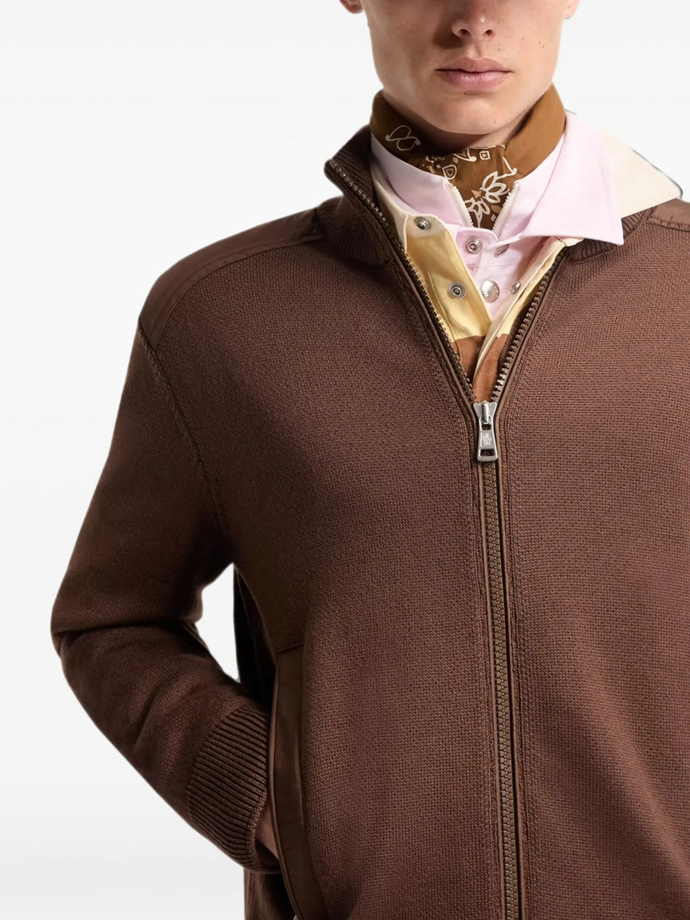 Moncler Cardigan - Marrone | 5e084882c77ce6932229e548e12aef4a69939cf5