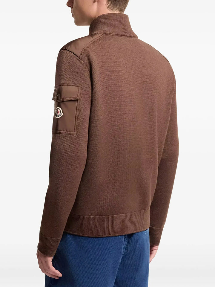 Moncler Cardigan - Marrone | 9be016103ccbb08d065b09a65c73235c1ef16398
