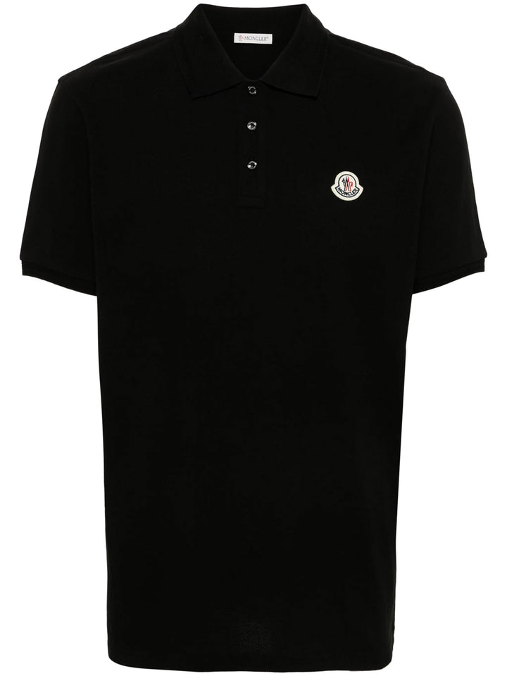 Moncler Polo - Nero | 23913ac1de9299067377ebb75fccec1f73d096aa