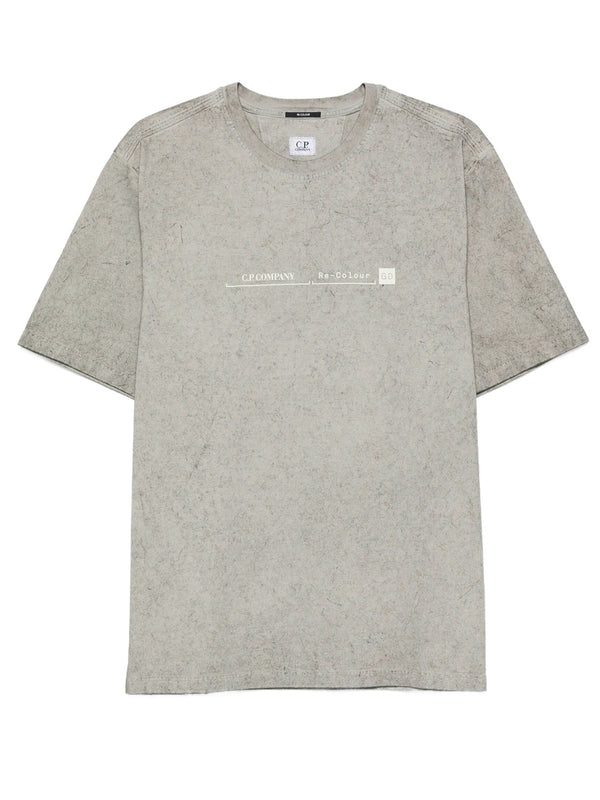 T-Shirt In Jersey Mercerizzato Con Logo Stampato