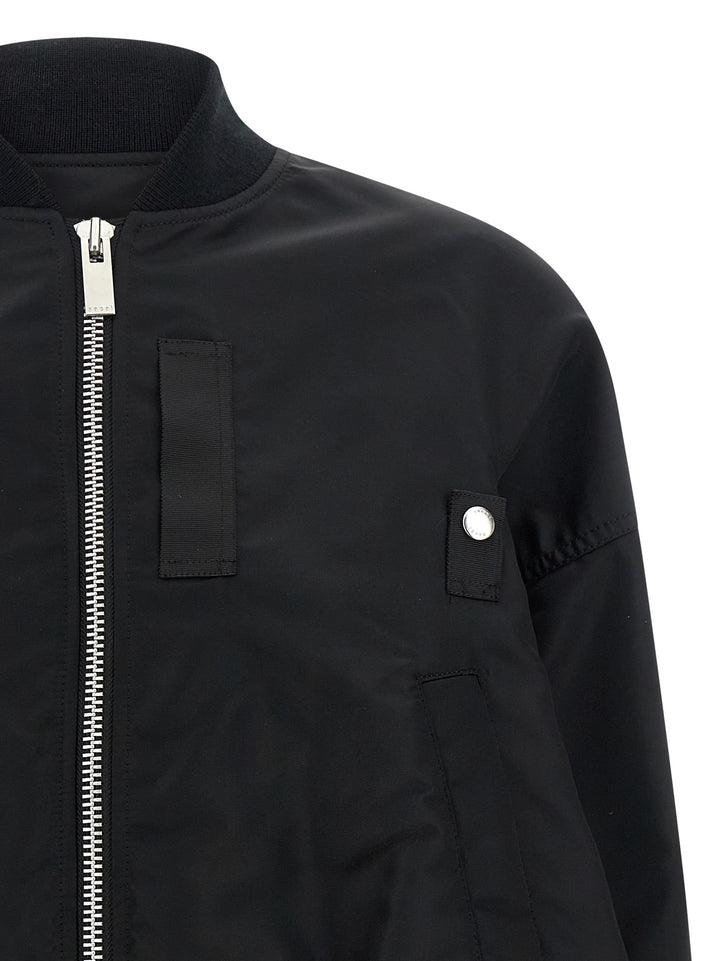Sacai Asymmetrical Blouson Bottom Puffer Jackets - Nero | 6d24b4e8a40b50d952b8117713da022e321b97a7