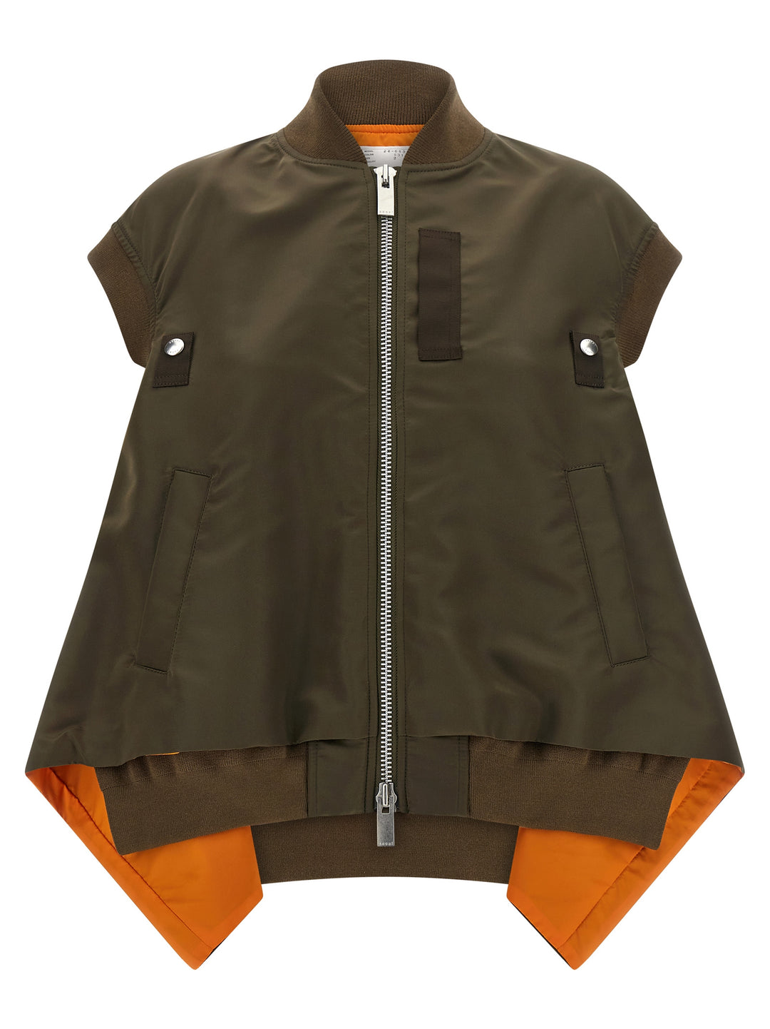 Sacai Asymmetrical Hem Vest Gilet - Verde | cc3ced300deeb1b36fd87d3cbcdbb5e5094978d9