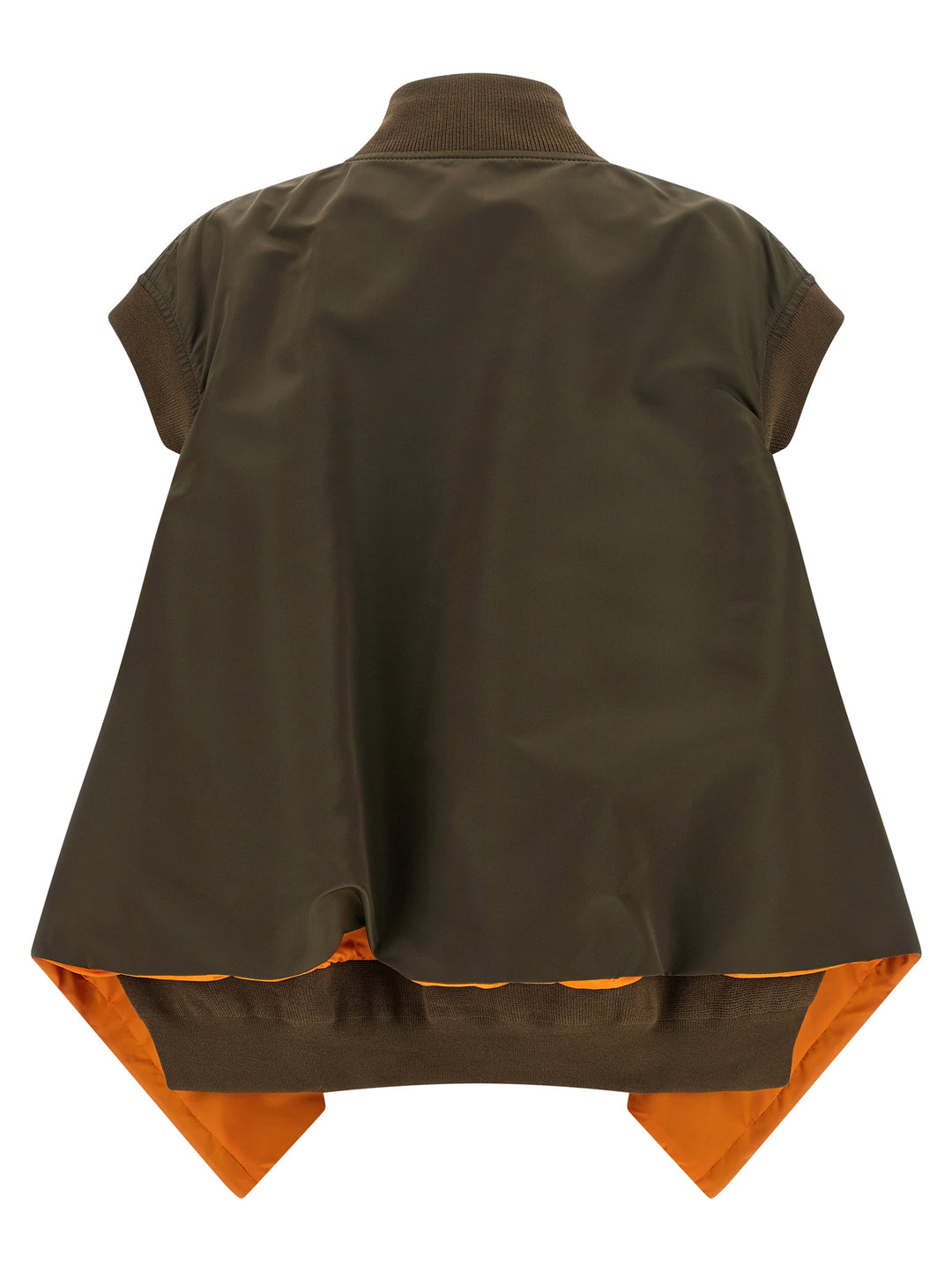 Sacai Asymmetrical Hem Vest Gilet - Verde | 1192e8122de056bbc984b65c4d202c197485e942
