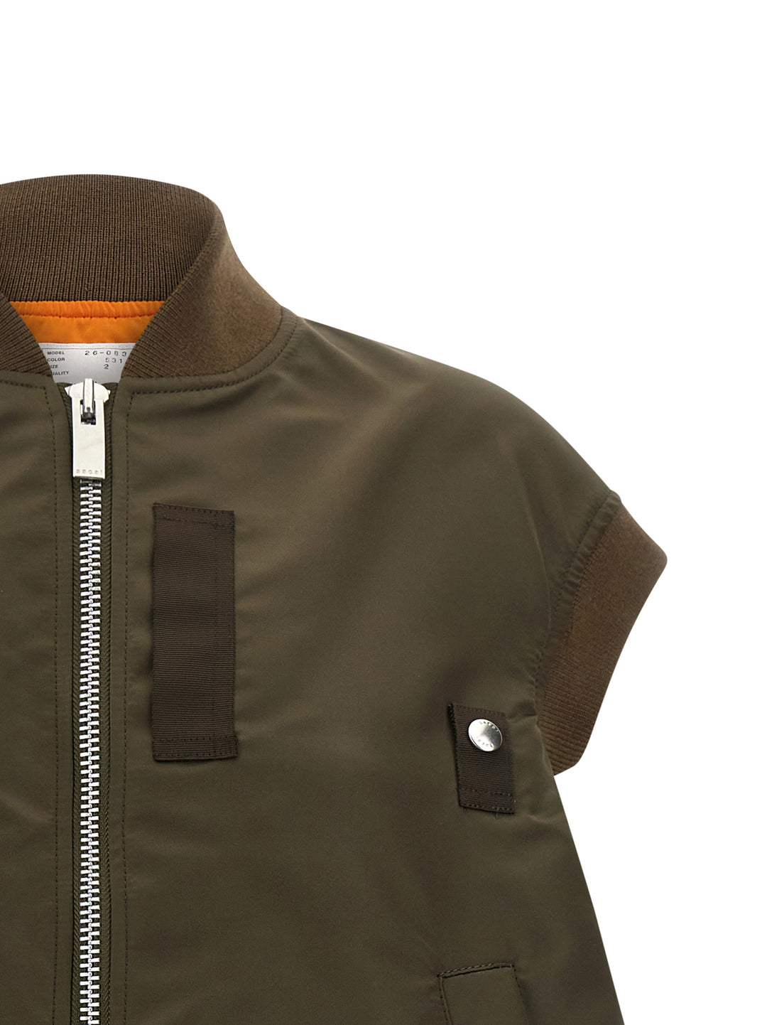 Sacai Asymmetrical Hem Vest Gilet - Verde | d491fde3e123e721972febdeb9f039718eb5d216