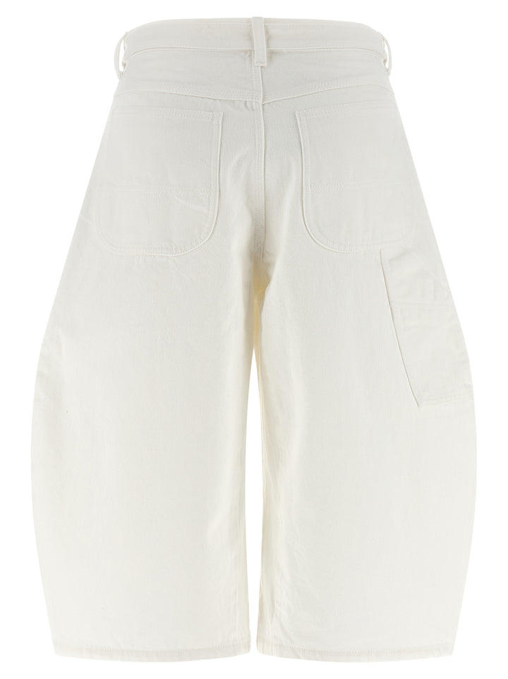 Sacai Bemuda Curved Leg Bermuda e Short - Bianco | 29faaa1add393bc2e07b8338216435e008b64c1a