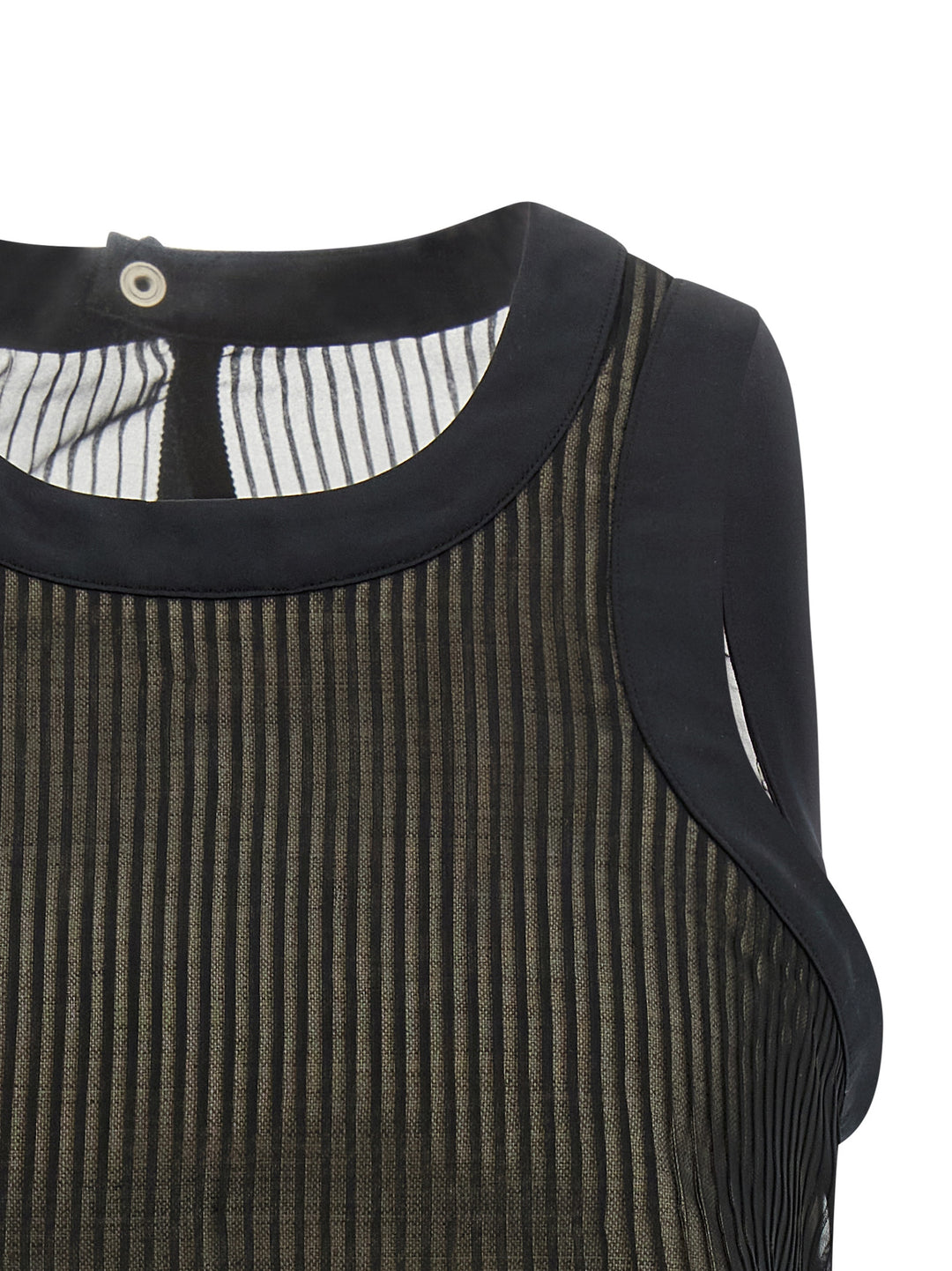 Sacai Chiffon Top Top - Nero | b33f0a1c41417ff9d59378453690a603b4777208