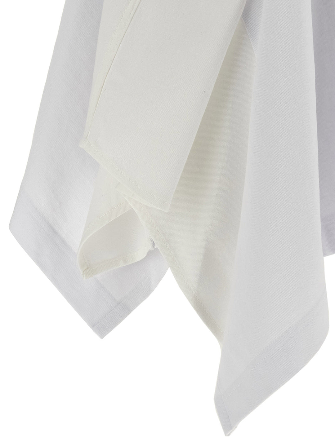 Sacai Denim Insert T shirt - Bianco | e0b3e2ae2dade941ac3d168a9d98096938e507c9