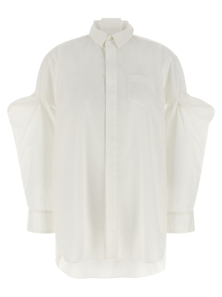 Sacai Poplin Shirt Camicie - Bianco | 83c5bca48ca3fbc96dcdd64d0b3d0a867d23bf41
