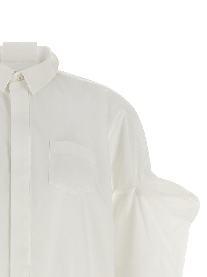 Sacai Poplin Shirt Camicie - Bianco | dfe3ace7a4de9b4d2d9755034a5d577ca0ce3aee