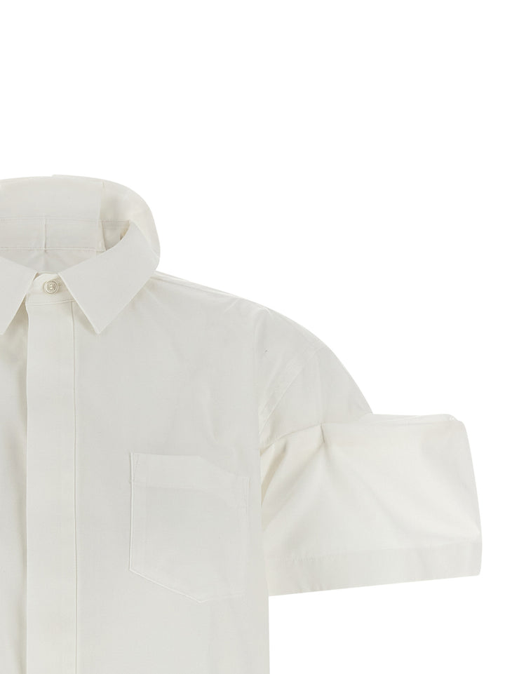 Sacai Poplin Shirt Camicie - Bianco | 79b559430401ced6a061155e40146b458c12d8f8