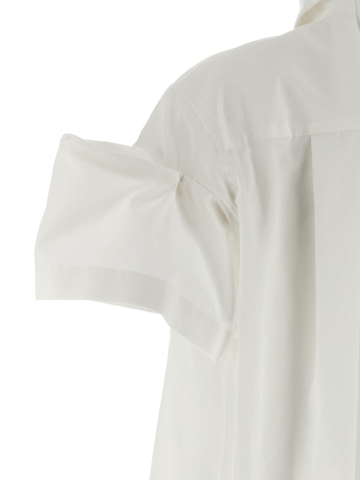 Sacai Poplin Shirt Camicie - Bianco | 8de0b22eceba1a40c932ba9fde852a29a0c4f2ce