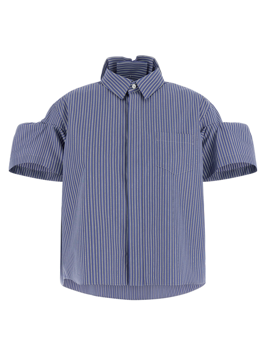 Sacai Striped Shirt Camicie - Blu | 114491bc671039bef35998fa64af029cebb6ff1f
