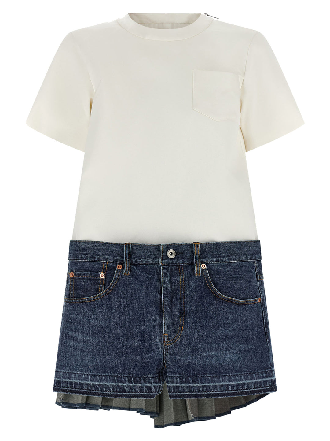 Sacai Denim Dress Abiti - Multicolor | 1de14f73a797e9d55e3e8dee1ca0e2cbace8bc75