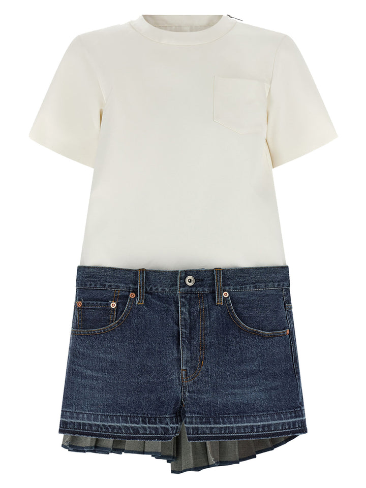 Sacai Denim Dress Abiti - Multicolor | 1de14f73a797e9d55e3e8dee1ca0e2cbace8bc75