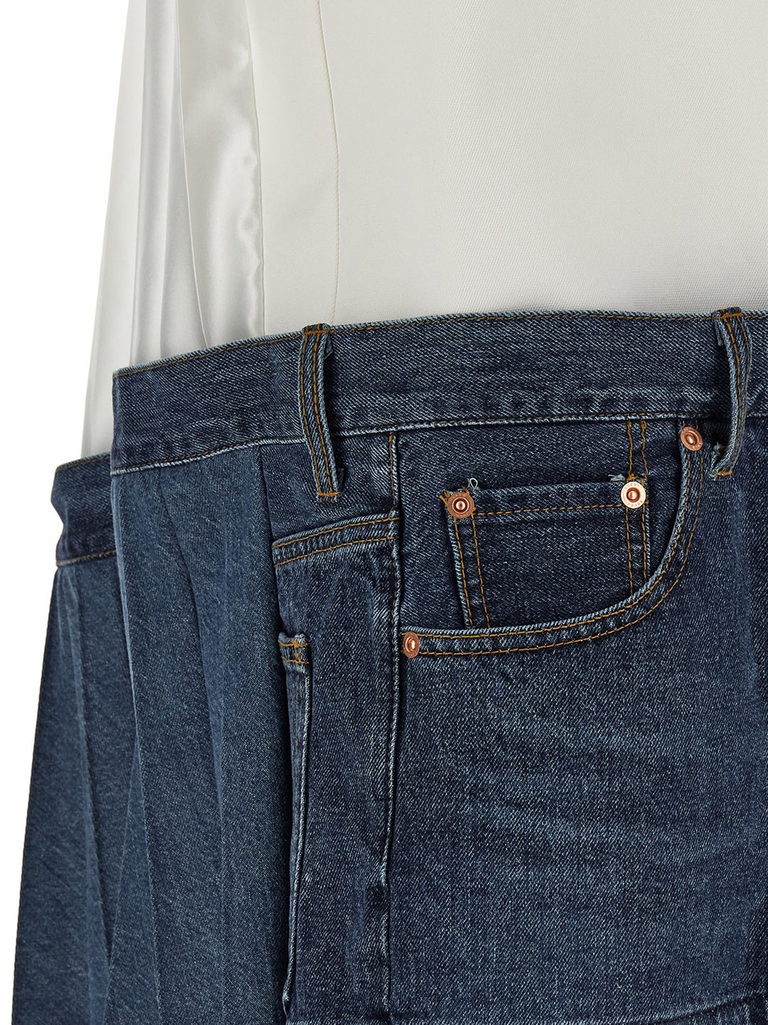 Sacai Denim Dress Abiti - Multicolor | 392de2dd5f6094a1a2625da323472601428bb0fe
