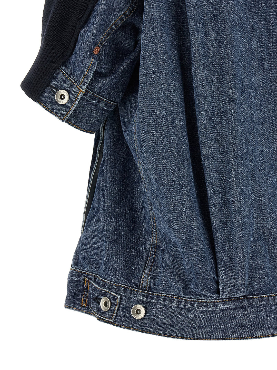 Sacai Denim X Knit Maglioni - Blu | 2d079e6d048eec5d73efd1241d18f01c0e8cbe43