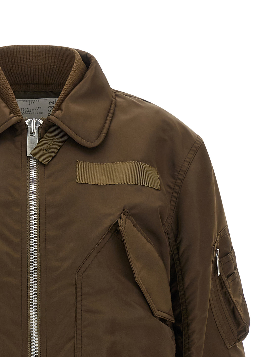 Sacai Double Layer Blouson Puffer Jackets - Marrone | e68dd630815fdd6c7e60a7eb88aa11429ee5998e