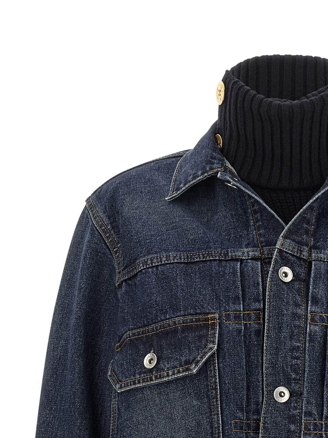 Sacai Hybrid Jacket Puffer Jackets - Blu | 2a54a343adf996c98a881ad73e4ce56201db2613