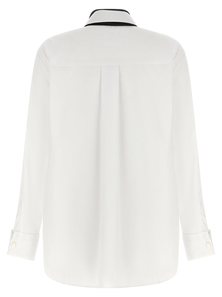 Sacai Scarf Shirt Camicie - Bianco/Nero | 3d542324548ed26e40164739507a466bd93bbf04
