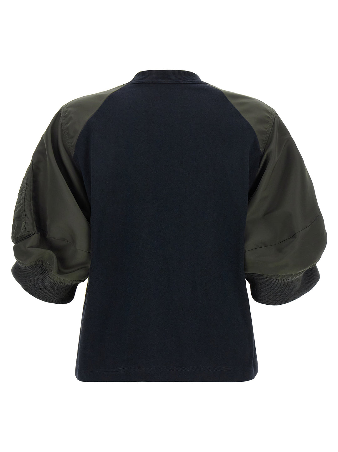 Sacai Hybrid T shirt - Blu | 5cc6cd09952a7a40f75edf54852f3fa993d5aa0c