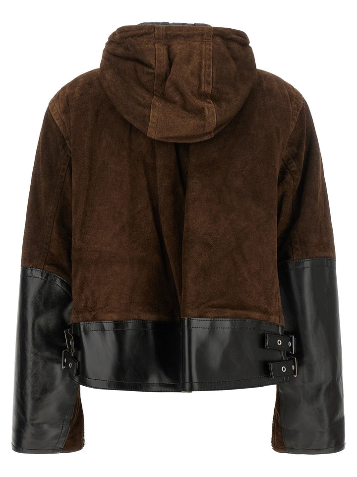 Sacai Suede Jacket Puffer Jackets - Marrone | 8ff56bdc440c2574320012be5723720f8f184fa8