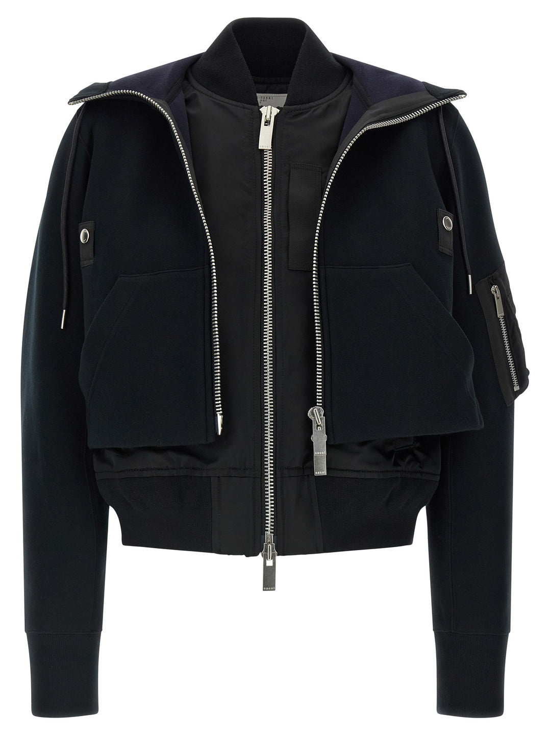 Sacai Sponge Puffer Jackets - Nero | 5a60559391c4100cb9116c8d3b4b79e77477bf38