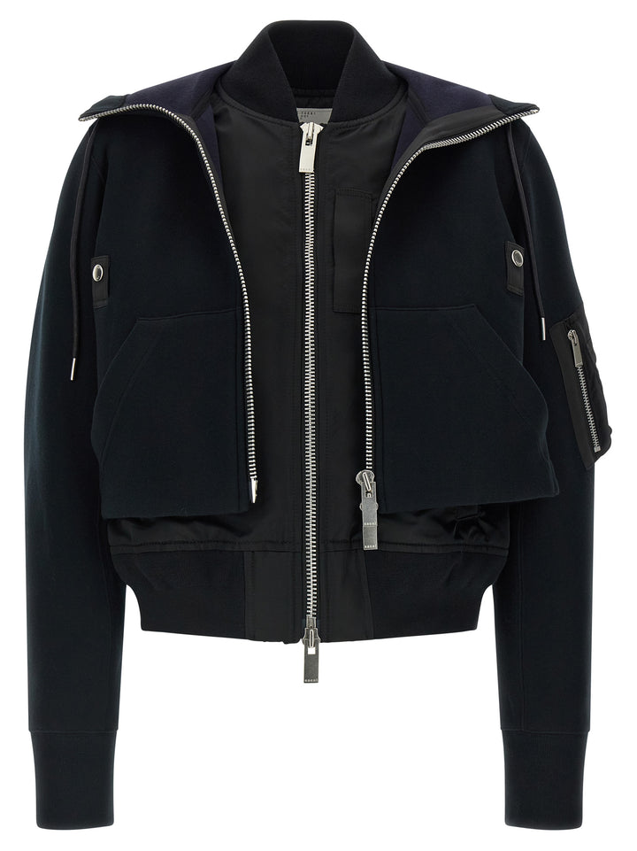 Sacai Sponge Puffer Jackets - Nero | 5a60559391c4100cb9116c8d3b4b79e77477bf38
