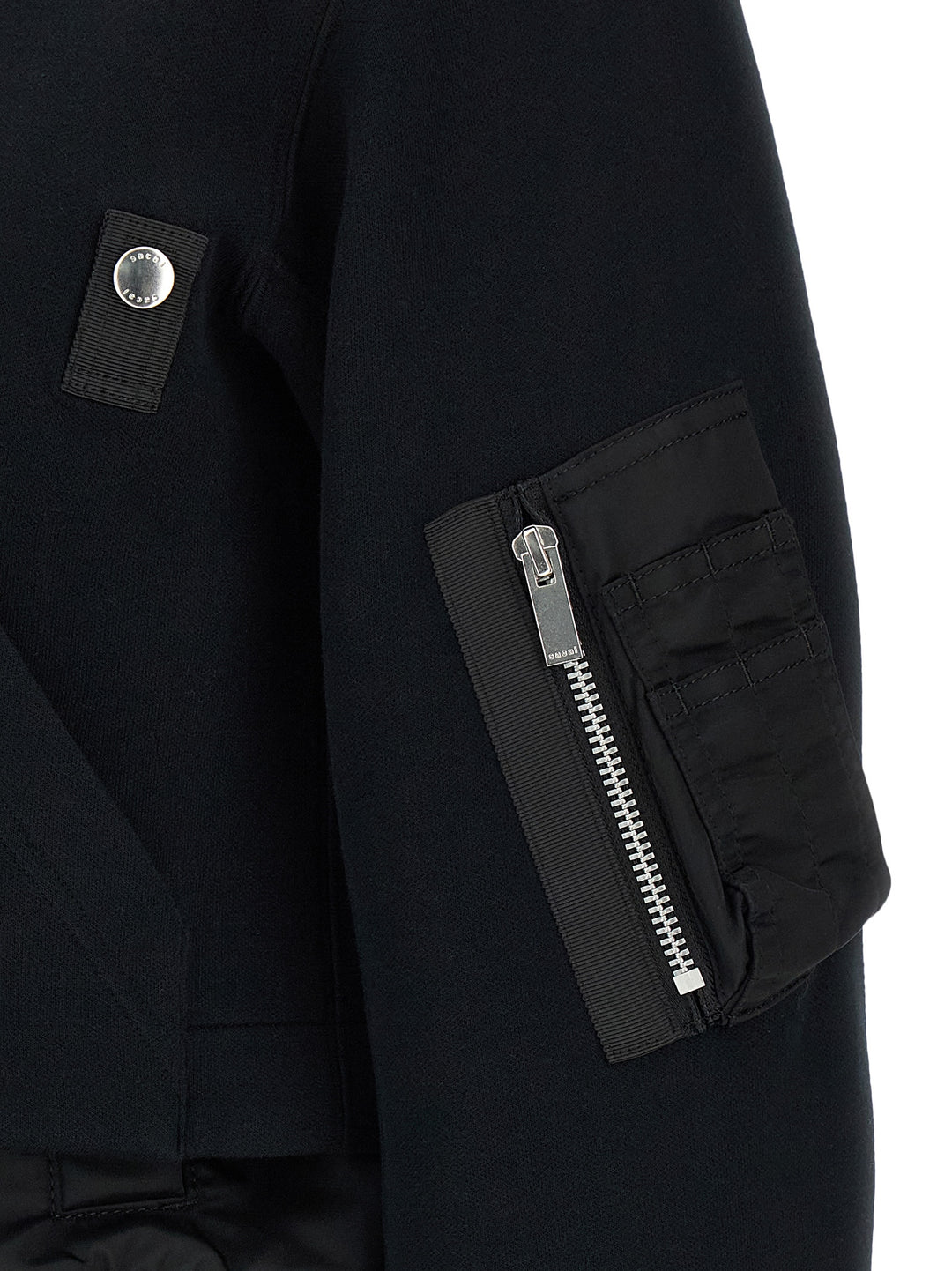 Sacai Sponge Puffer Jackets - Nero | 9a82a2773930b43fa1d75dc0383bb8cb130cc9dc