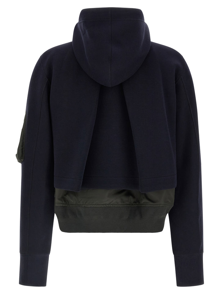 Sacai Sponge Puffer Jackets - Blu | 451b879faff65e726f87b02140d36f8d066f10e6