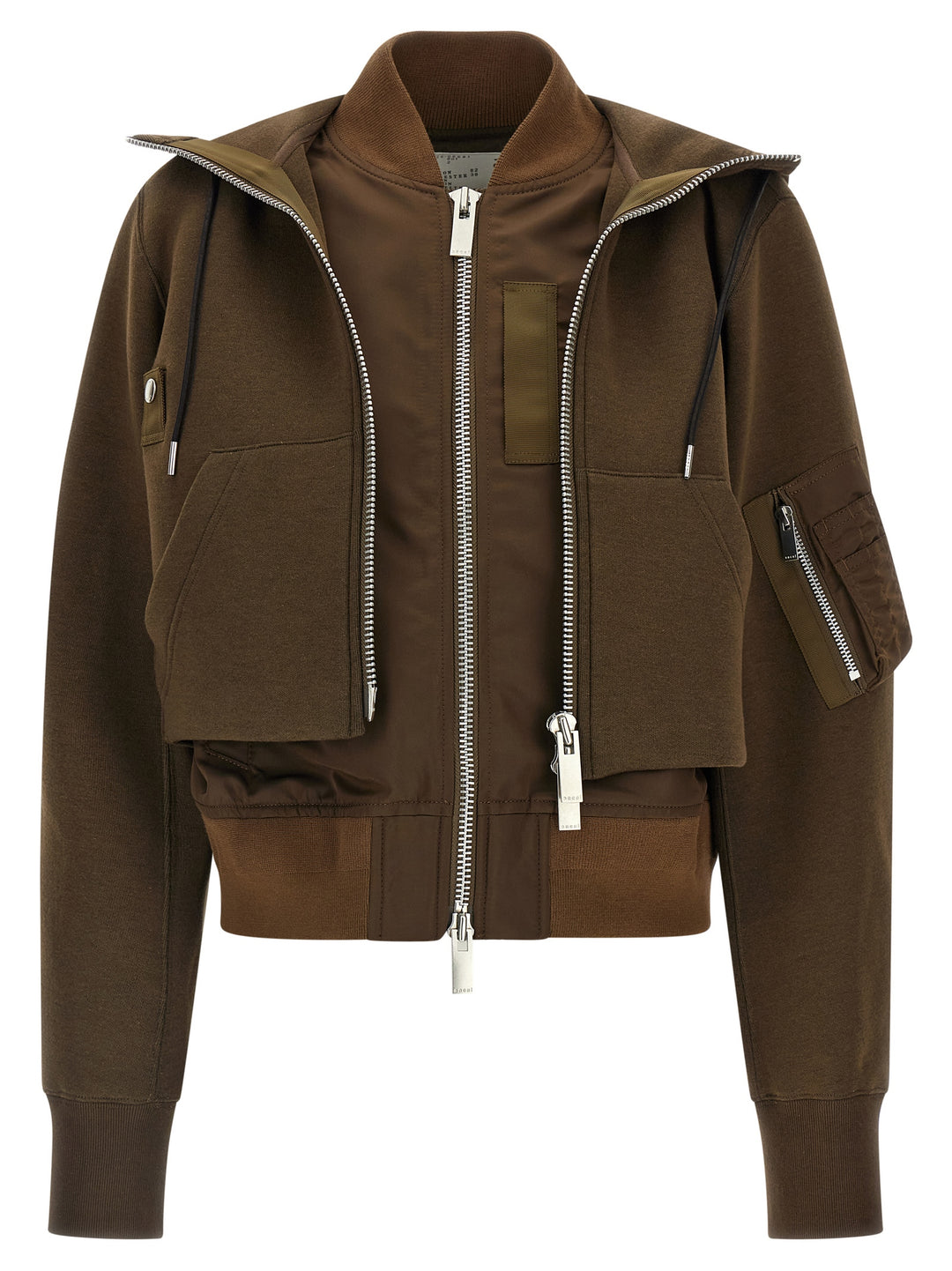 Sacai Sponge Puffer Jackets - Marrone | 8f9d57e715cc6e6814a8fcd5e6b9000562782226