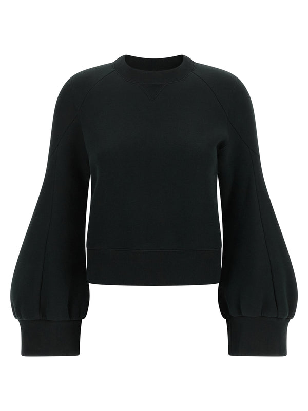 Sudadera con mangas globo negra