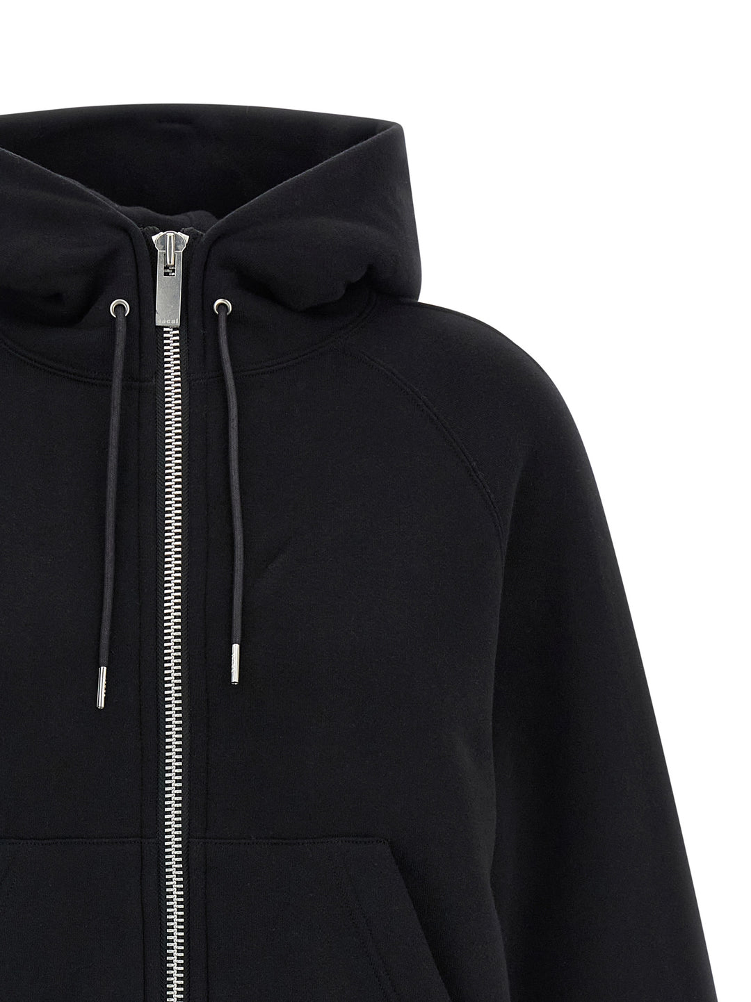 Sacai Cotton Hoodie Felpe - Nero | b681459beb807ad813b02c5298d309005660aaf7