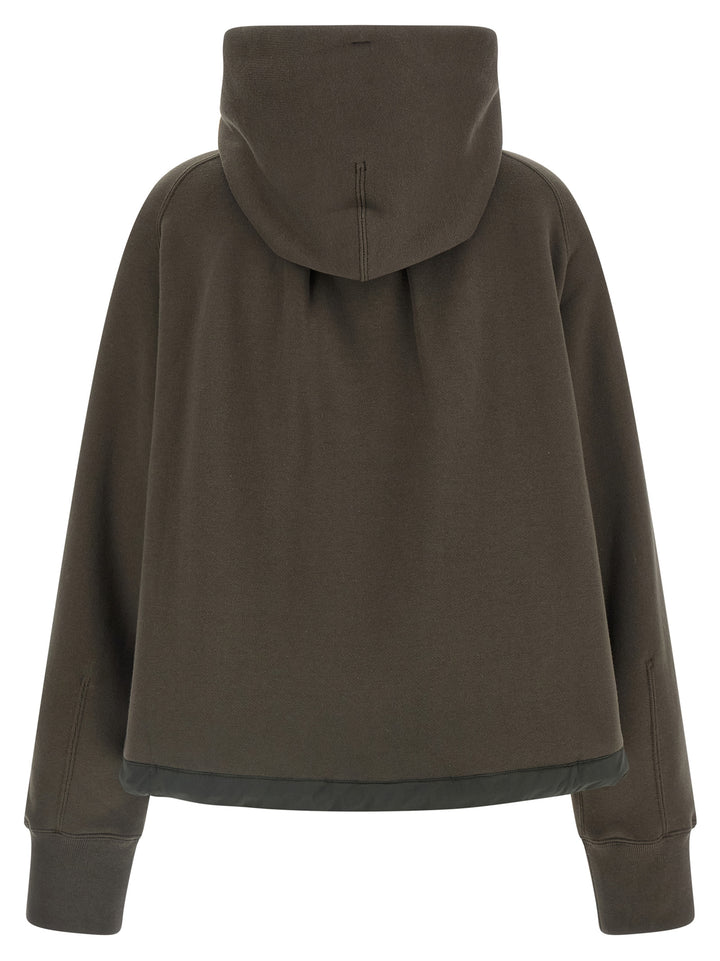 Sacai Cotton Hoodie Felpe - Verde | a827a7120867964d6df8a662efe8c84fe47f8478