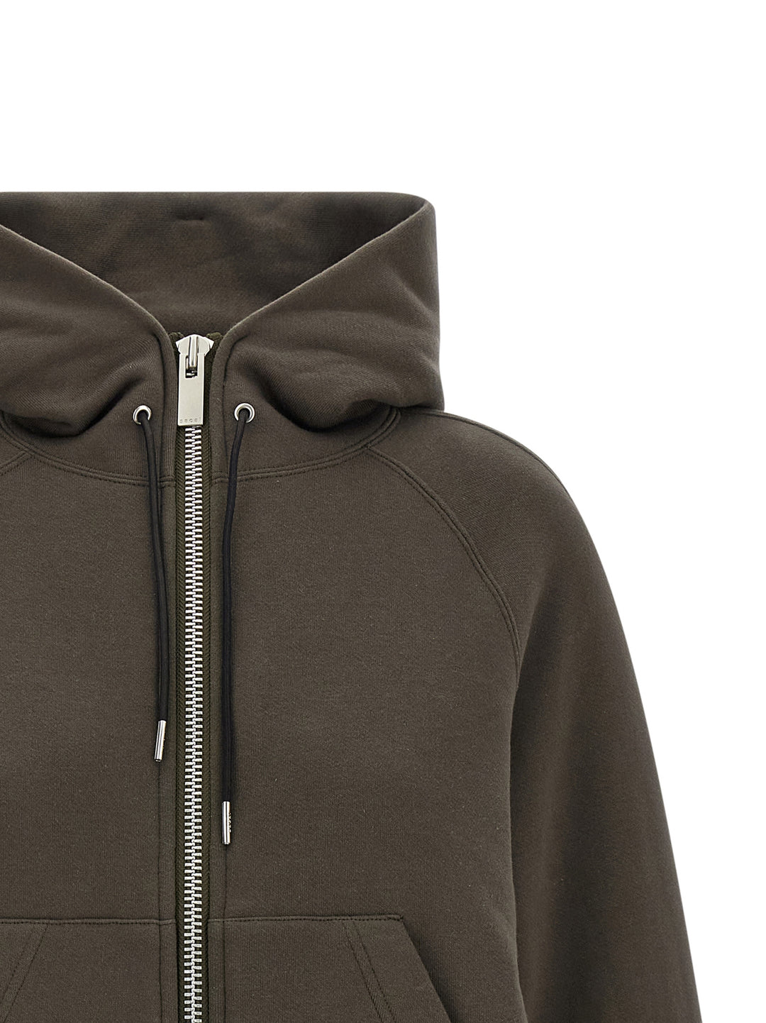 Sacai Cotton Hoodie Felpe - Verde | 7c7039750f0ff39ace23028039a9d80568e72ea5