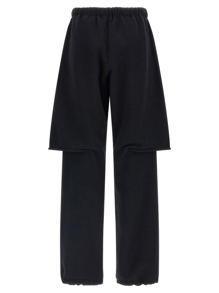 Sacai Trompe L'oeil Bermuda Pantaloni - Nero | bfd07ca081eb60c006b6c10fefa3fb45a3fe64ac